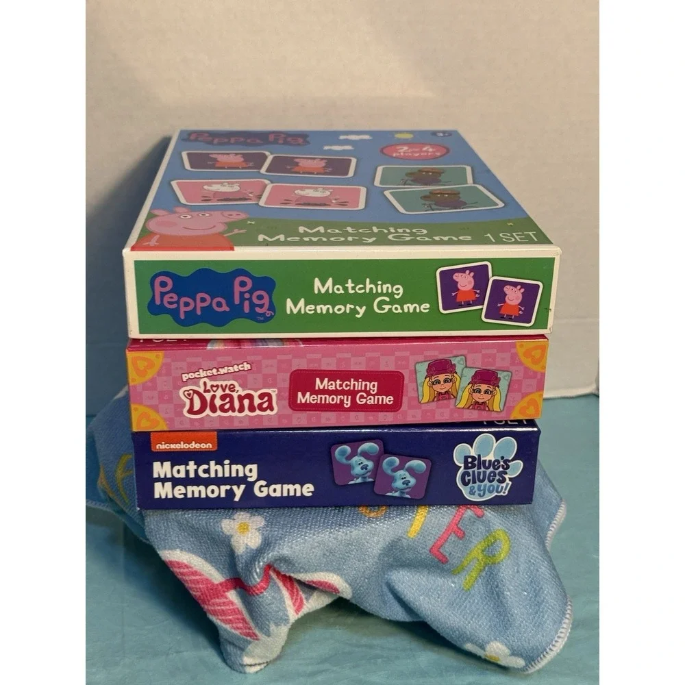 Lot Of 3‎ Matching Games Blues Clues, Peppa Pig, Love Dana 72 Piece Each Game
